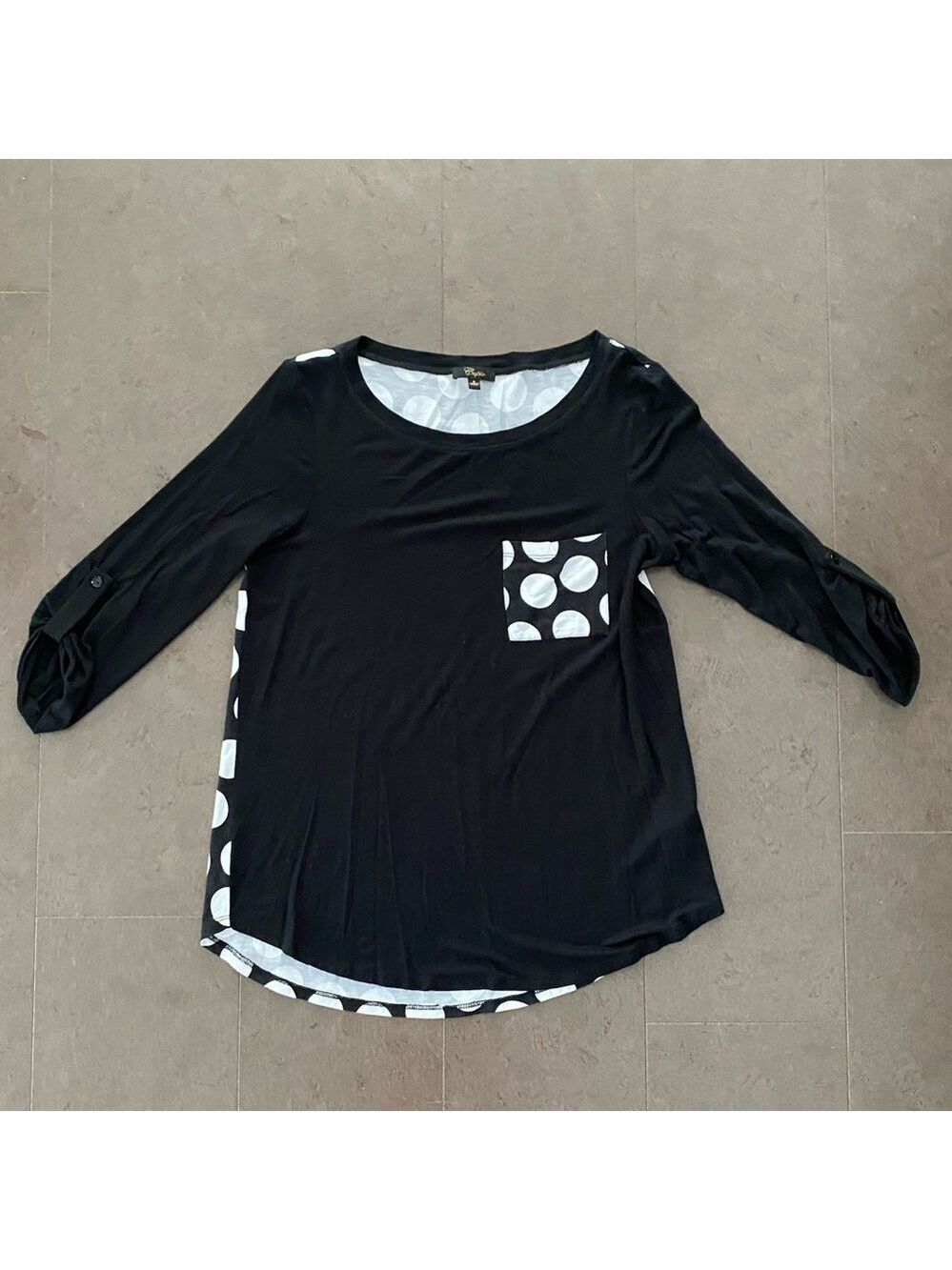 CUPID polka dot top size small
